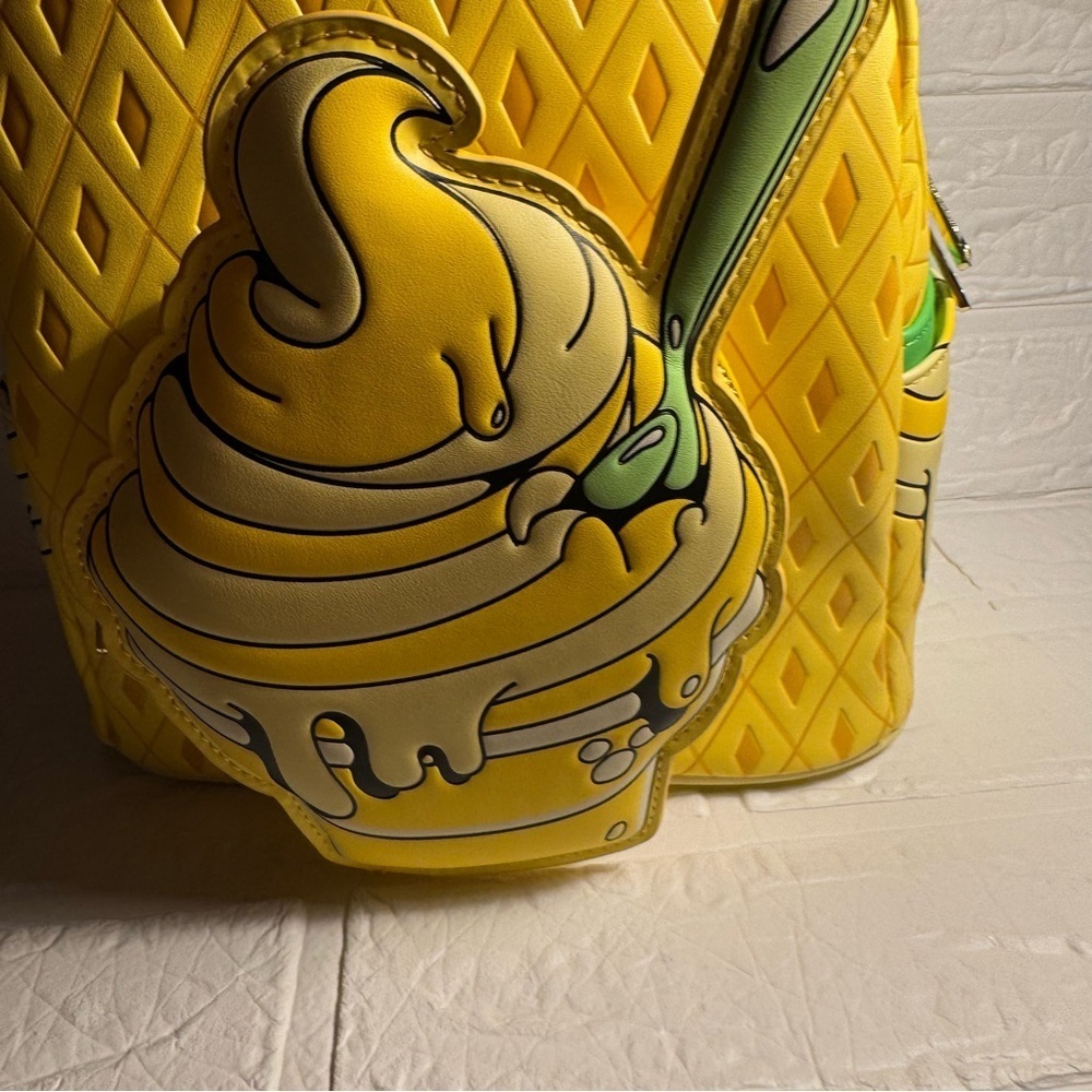 New Disney Eats Pineapple Swirl Loungefly Backpack - Picture 9 of 10